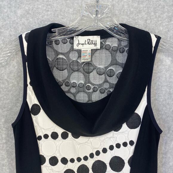 ✨ Joseph Ribkoff Polka Dot Cowl Neck Dress | Size 4 - Picture 3 of 13